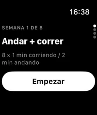 La sesión de hoy en el Apple Watch