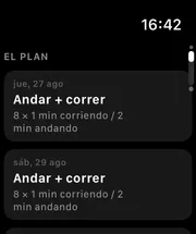 El plan de la semana en el Apple Watch
